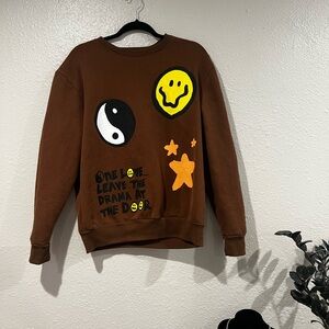 PacSun brown women’s graphic crewneck